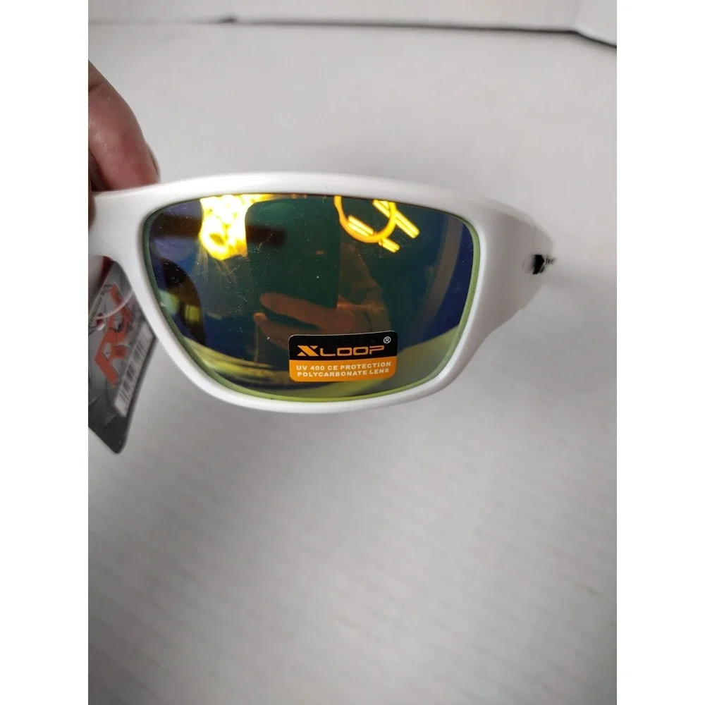 X Loop Sunglasses Mirror Plastic Frame Sport Baseball Golf Driving Running